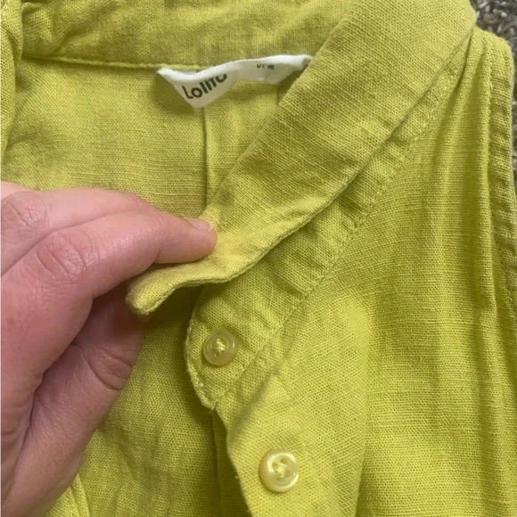 🌸Lolita Linen Collared Halter Top - Picture 5 of 8